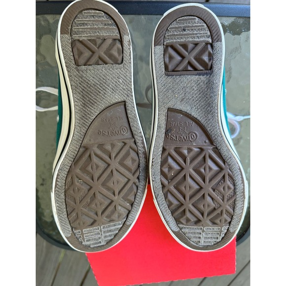 Converse All‎ Star Low Top Teal Green Sneakers Canvas Shoes Womens 7 Mens 5 - Picture 9 of 9